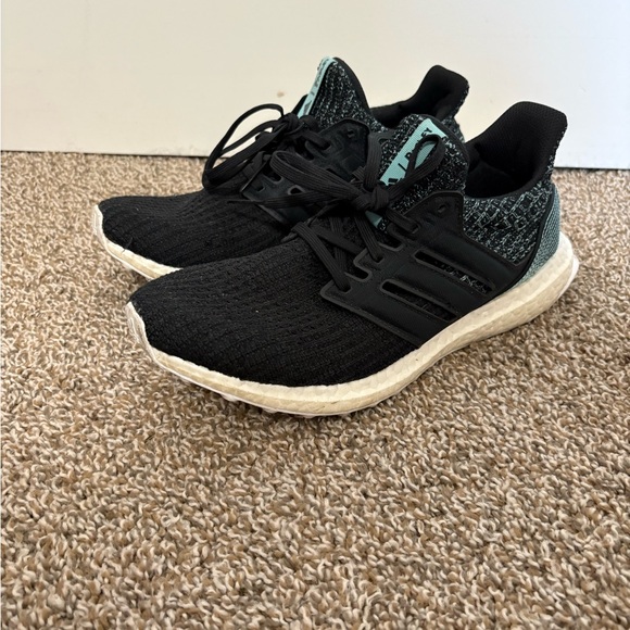 Adidas Ultra boost Parley running shoes in Black and Teal Athletic